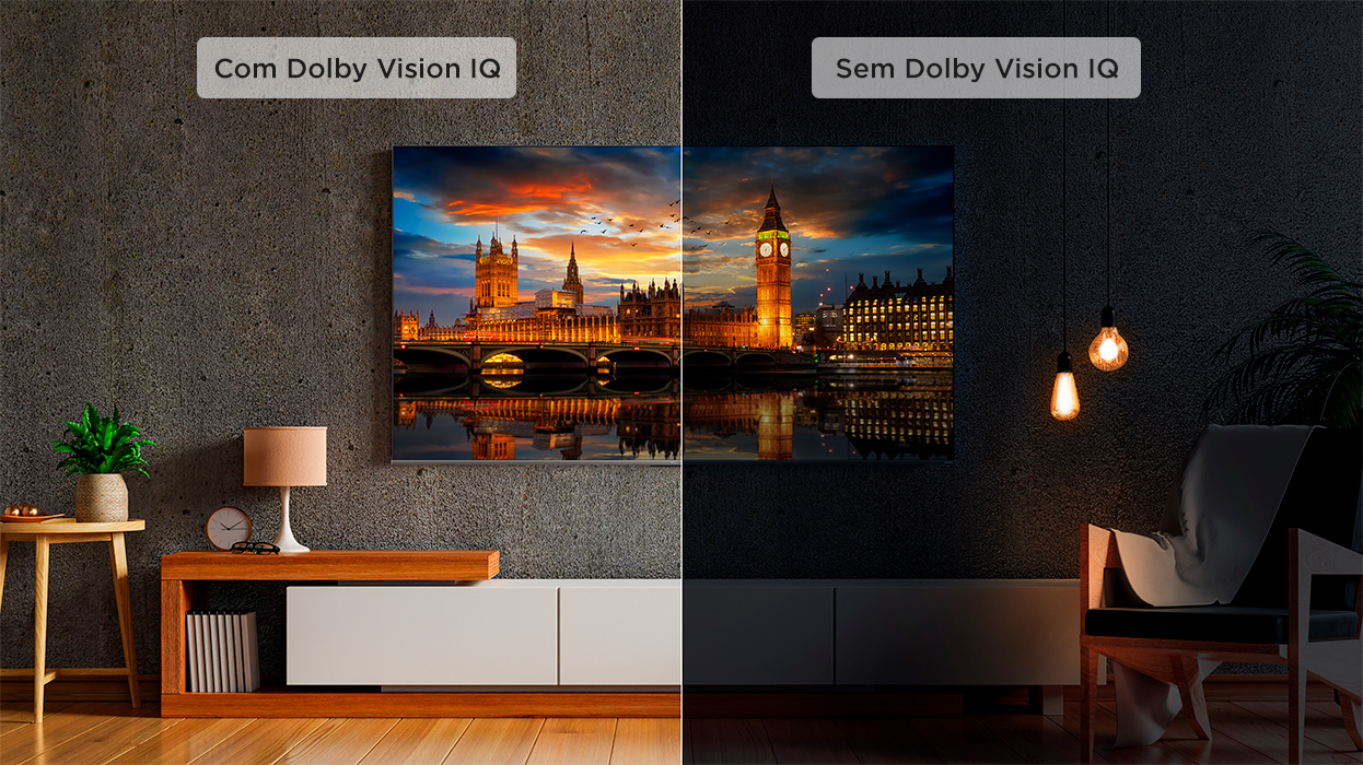 Comparativo do Dolby Vision IQ